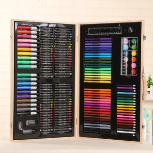 180 pcs Wooden Box Set Brush Gift Box