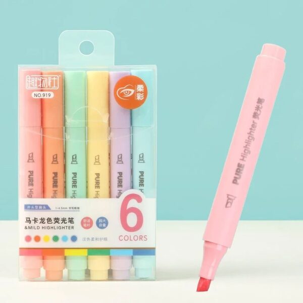 6-Piece Pastel Illuminating Pen Set