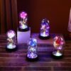 1 pc Hot LED Enchanted Galaxy Pink Eternal Beauty Rose with Fairy Lights