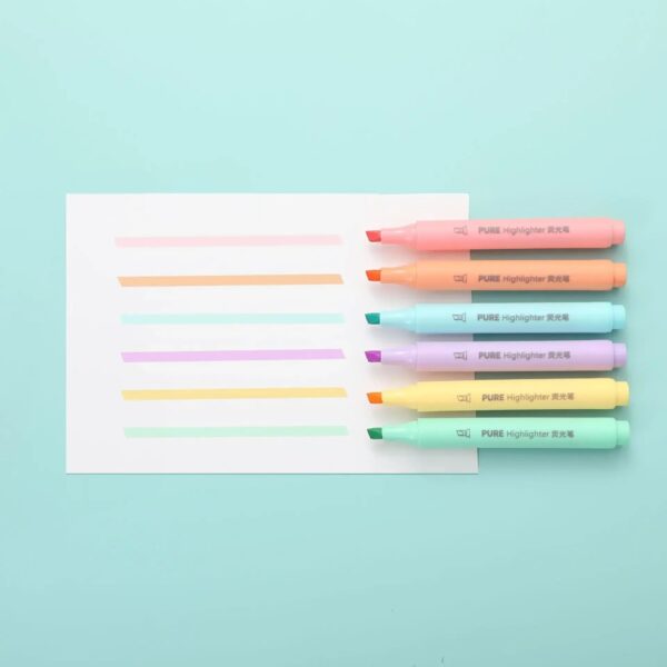 6-Piece Pastel Illuminating Pen Set