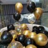 16 pieces of black metallic sequin balloons for birthday wedding graduation party balloon decorations