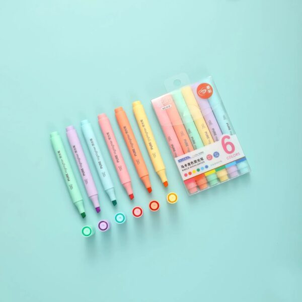 6-Piece Pastel Illuminating Pen Set