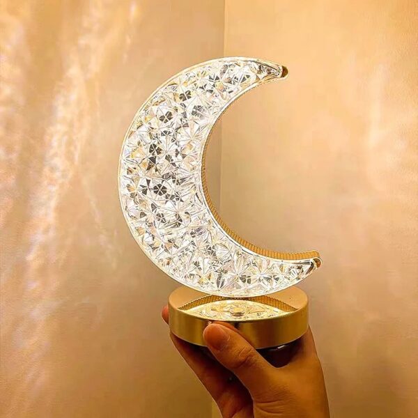 LED night light with 3D crystal touch control for children's room