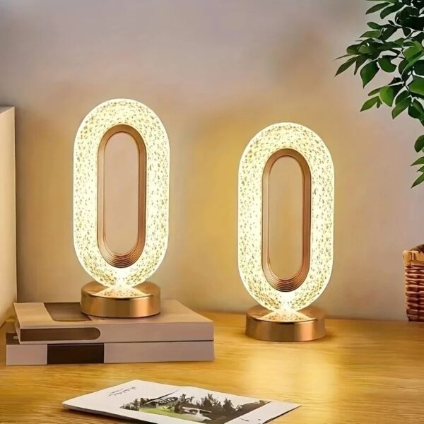LED night light with 3D crystal touch control for children's room