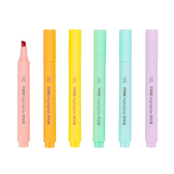 6-Piece Pastel Illuminating Pen Set
